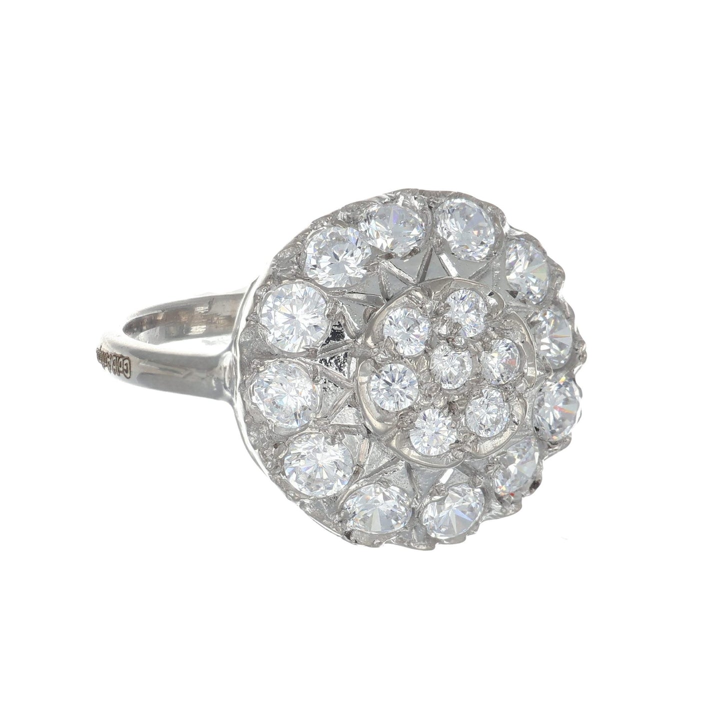 Anello argento 925 con zirconi.