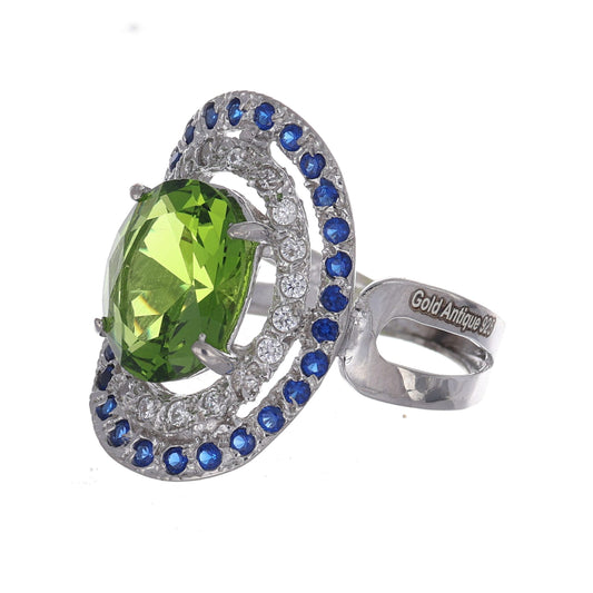 Anello argento 925 con peritoto.