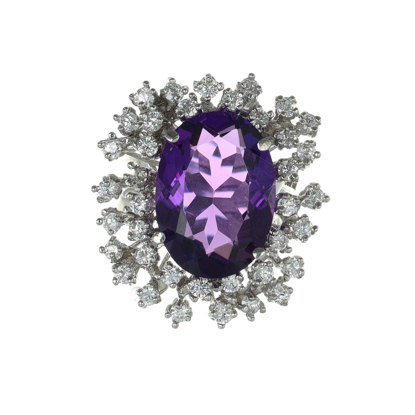 Anello argento 925 con ametista.