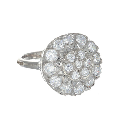 Anello argento 925 con zirconi.