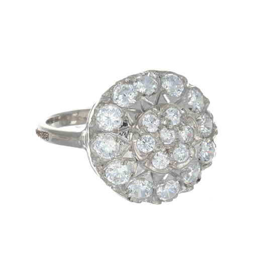 Anello argento 925 con zirconi.