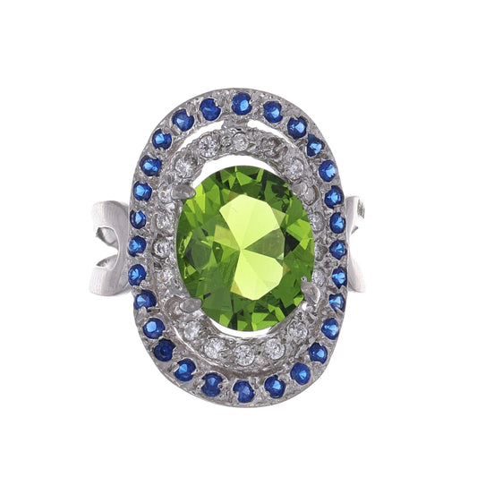 Anello argento 925 con peritoto.
