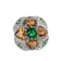Anello argento 925 con topazio giallo.