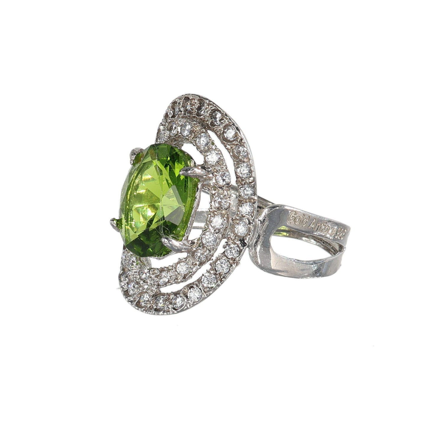 Anello argento 925 con peritoto.