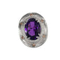 Anello argento 925 con ametista.