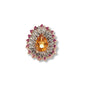 Anello Riproduzione  Antico in argento 925 e Oro 9 Kt