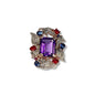 Anello Riproduzione  Antico in argento 925 e Oro 9 Kt