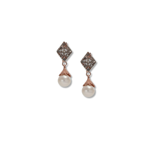 Riproduzione orecchini antichi in argento 925 e oro 9 Kt